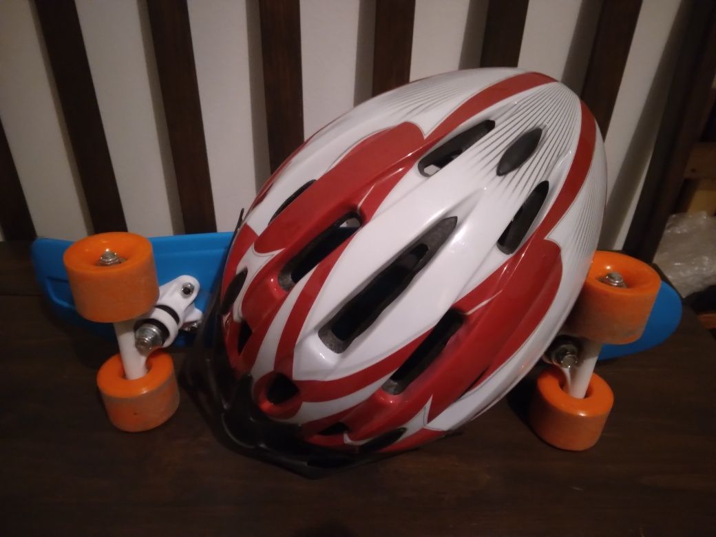 Deskorolka fiszka + kask