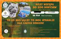Bilety, vouchery do ZOO Borysew za pół ceny