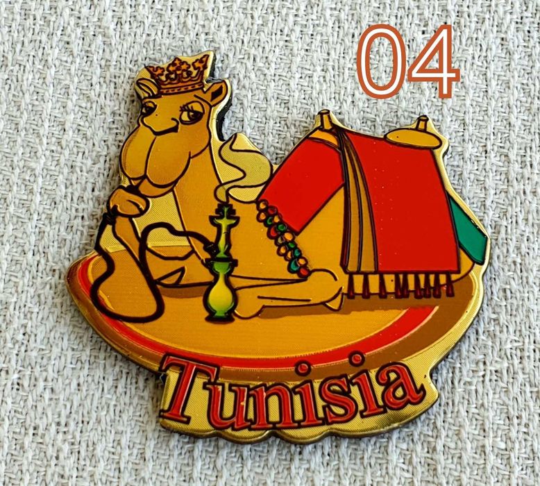 Tunezja , Tunisa - magnez , magnes na lodówkę - wzór 04