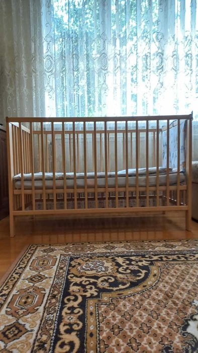 Дитяче ліжко IKEA Gulliver 60×120 см (Німеччина) + матрац і ковдра