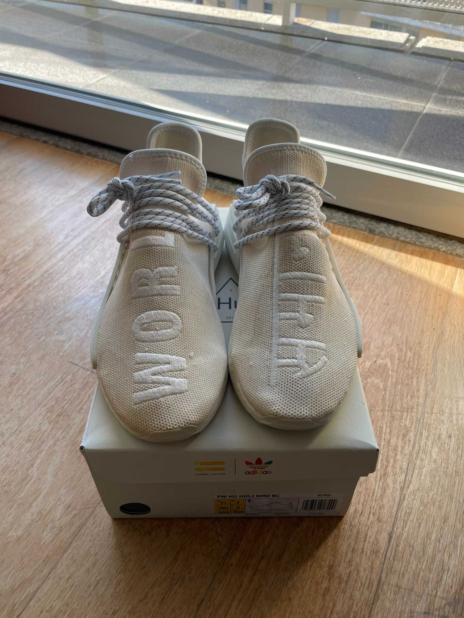 adidas Human Race NMD Pharrell Blank Canvas EU 40.5 US 7.5