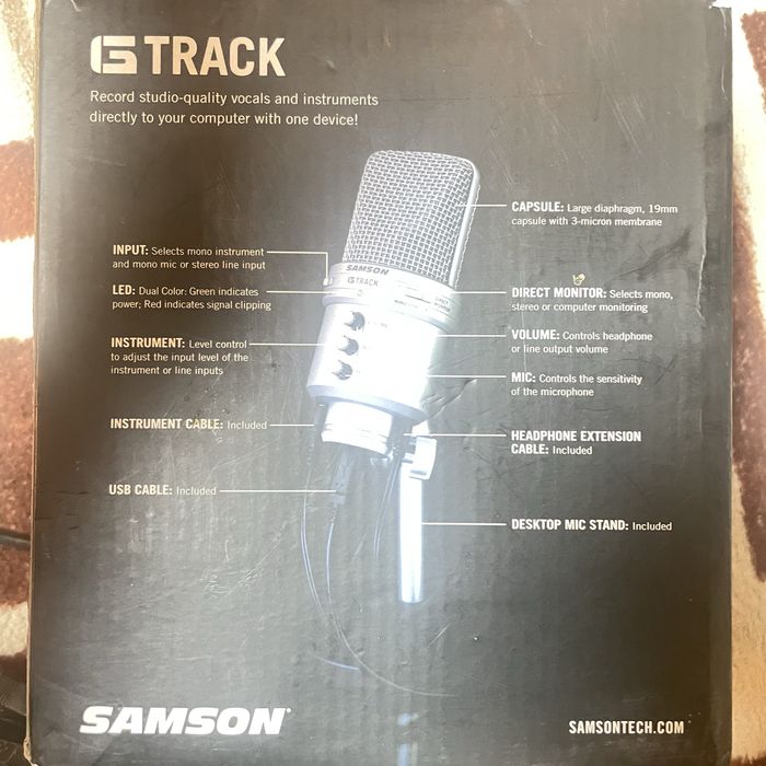 Мікрофон Samson G Track конденсаторний