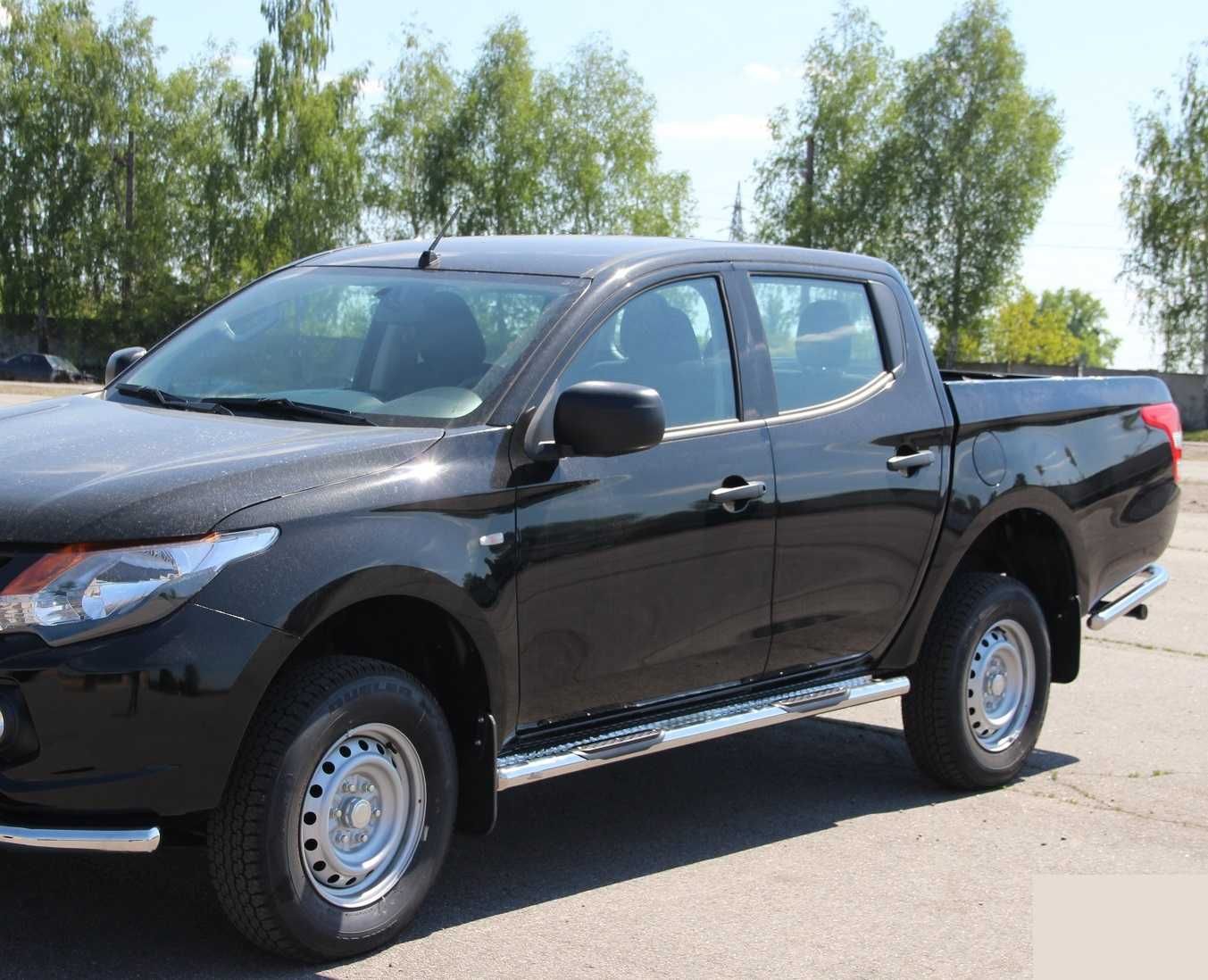 ПорогиMitsubishi L 200 2006 + 2015 + 2018 + Бічні Труби Обвес