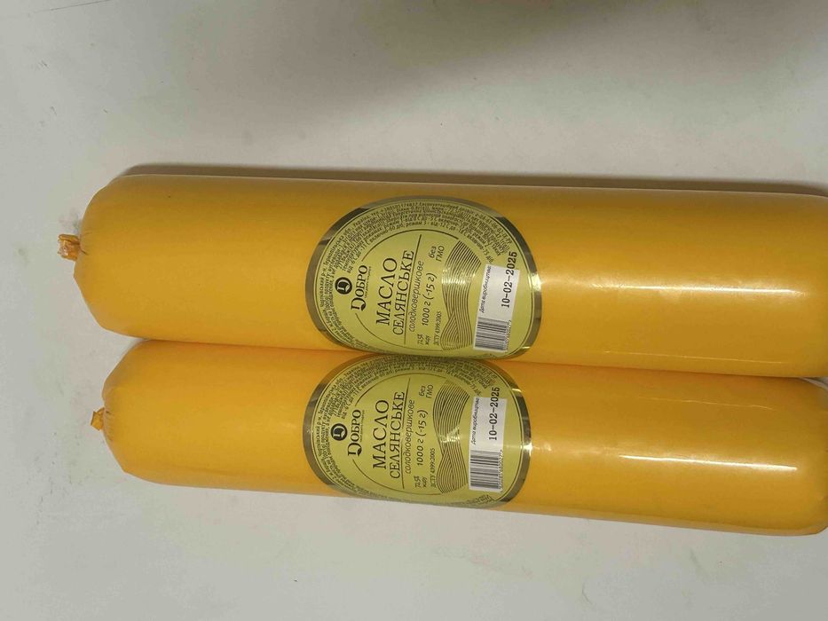 Масло солодковершкове натуральне 72.5% жирність