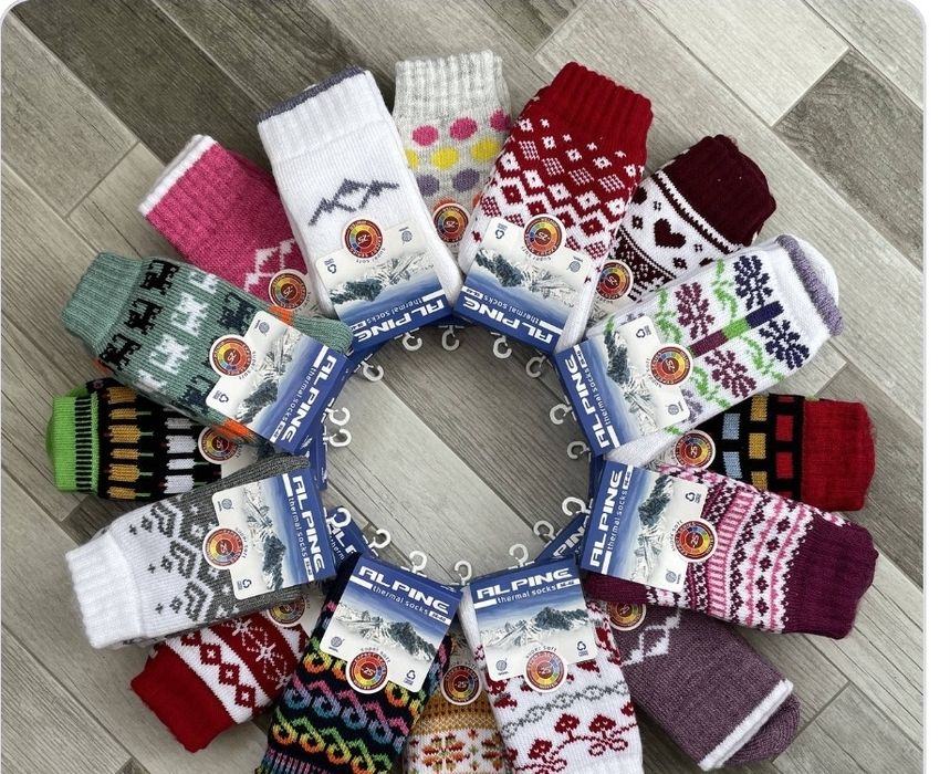 Шкарпетки жіночі махрові з високоякісної Новозеландської вовни