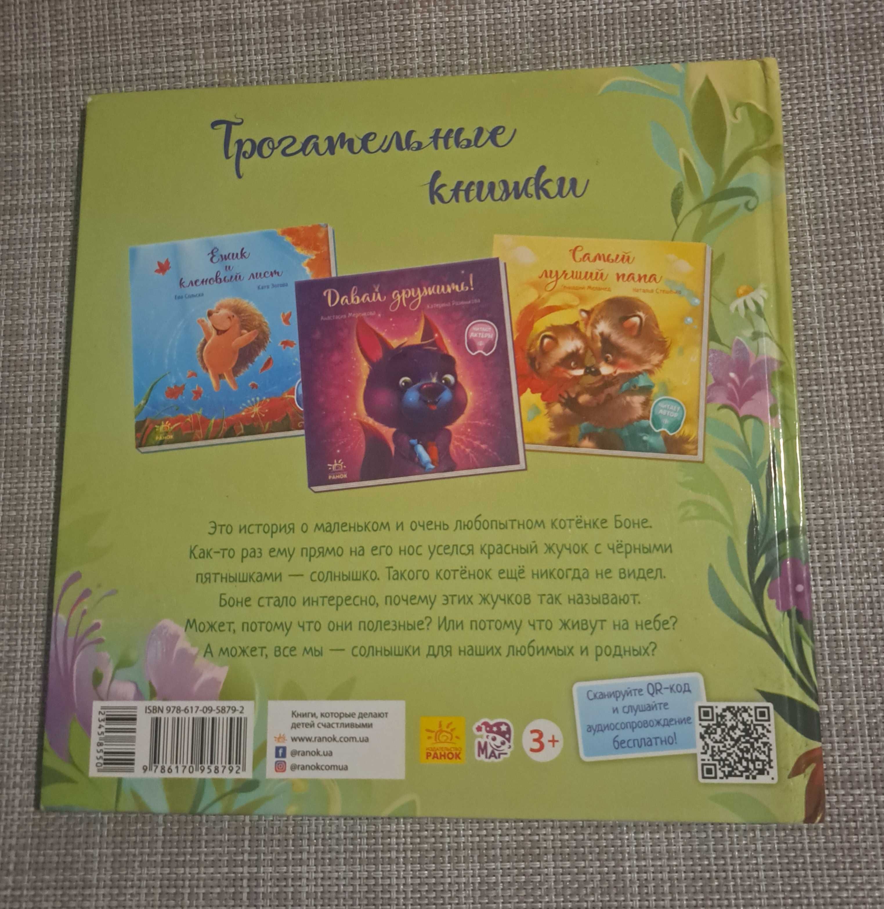 Książka dla dzieci Котёнок и солнышко / po rosyjsku