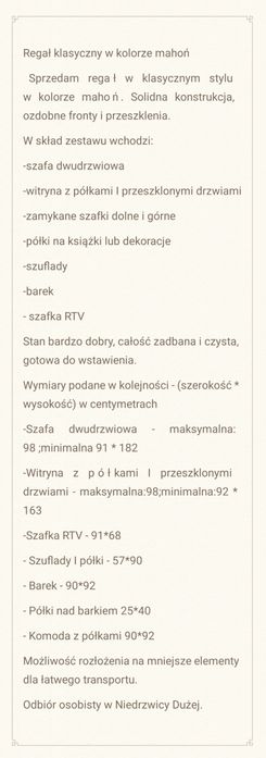 Regały/Meblościanki