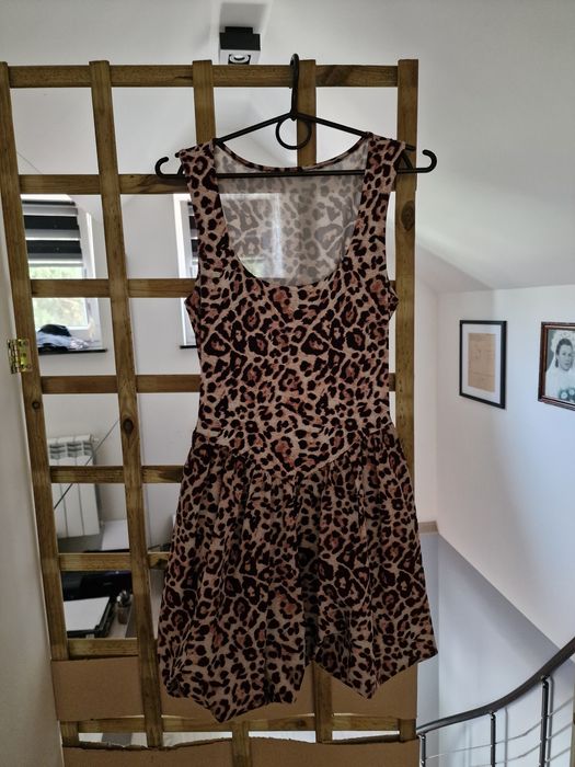 Sukienka bombka panterka