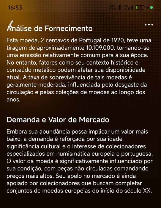 Moeda antiga de Portugal