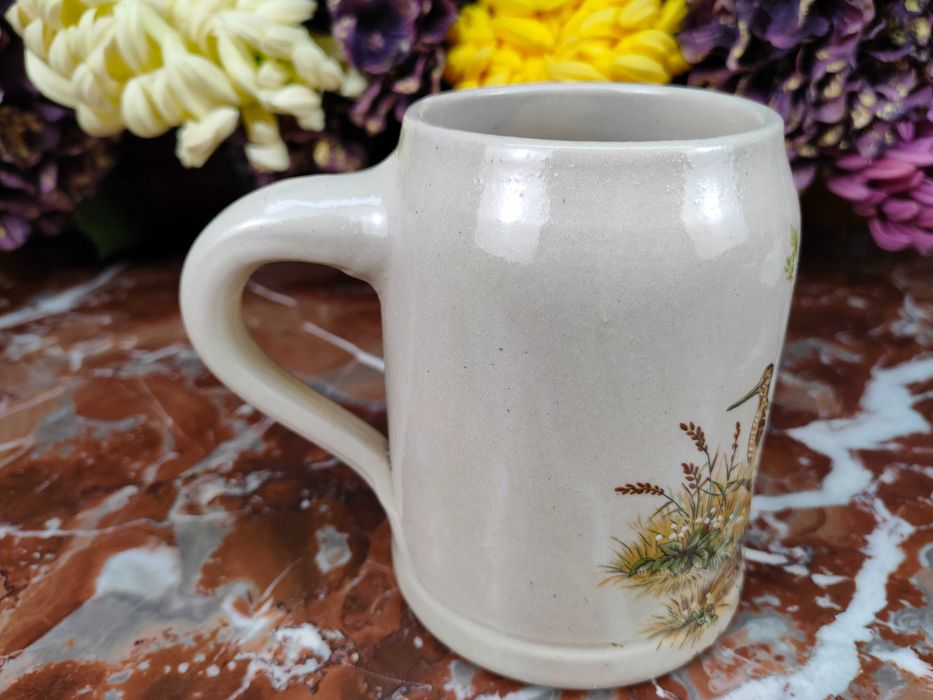 Ładny ceramiczny myśliwski kufel - Słonki - 0,5 L