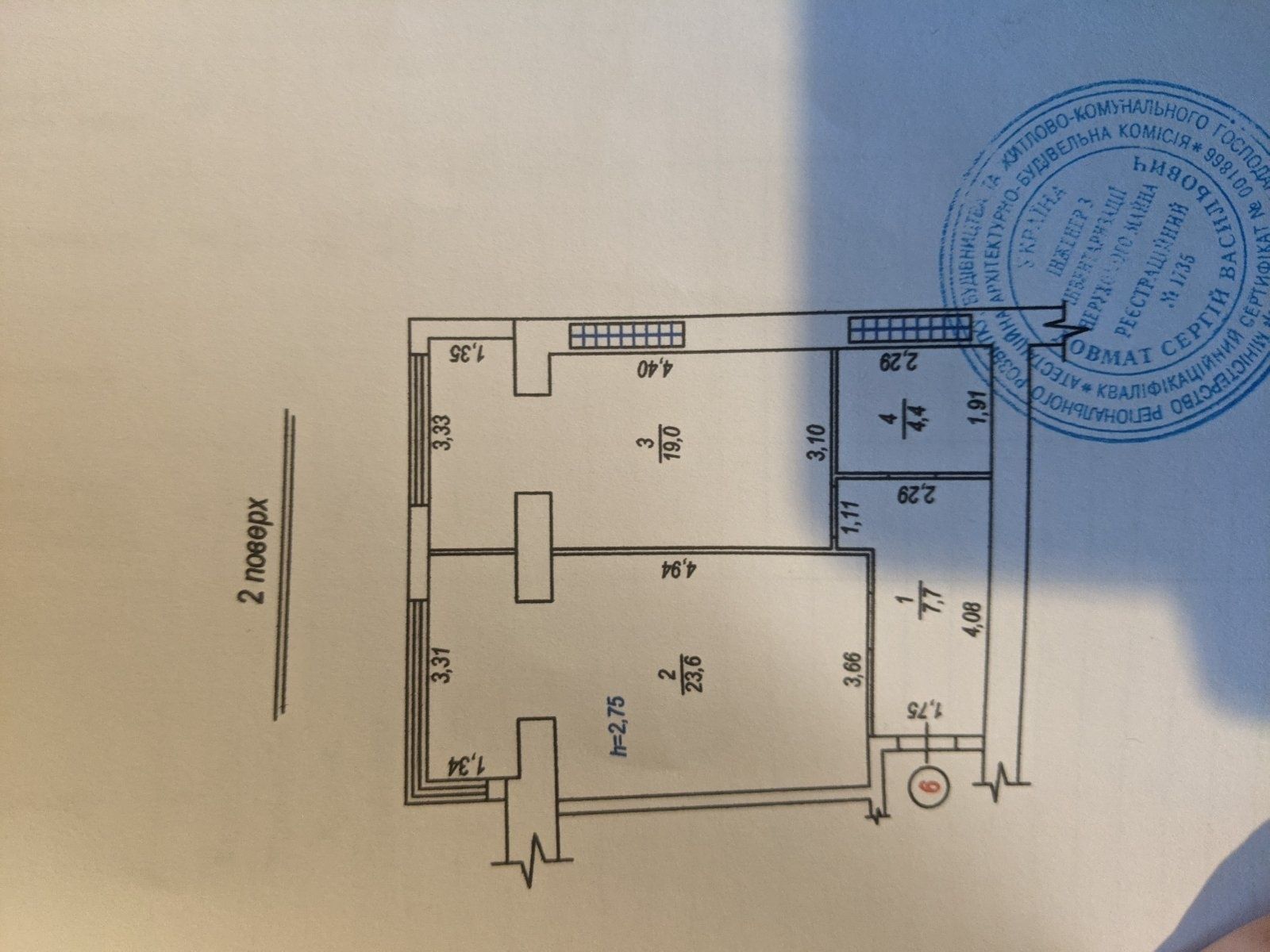 % Продам 1 кім. квартиру 56 кВ.м Новобудова