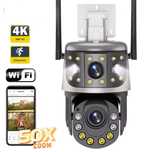 Nowość Kamera WiFi 6MP 50x zoom 2x obiektyw + Karta Micro SD4K128GB