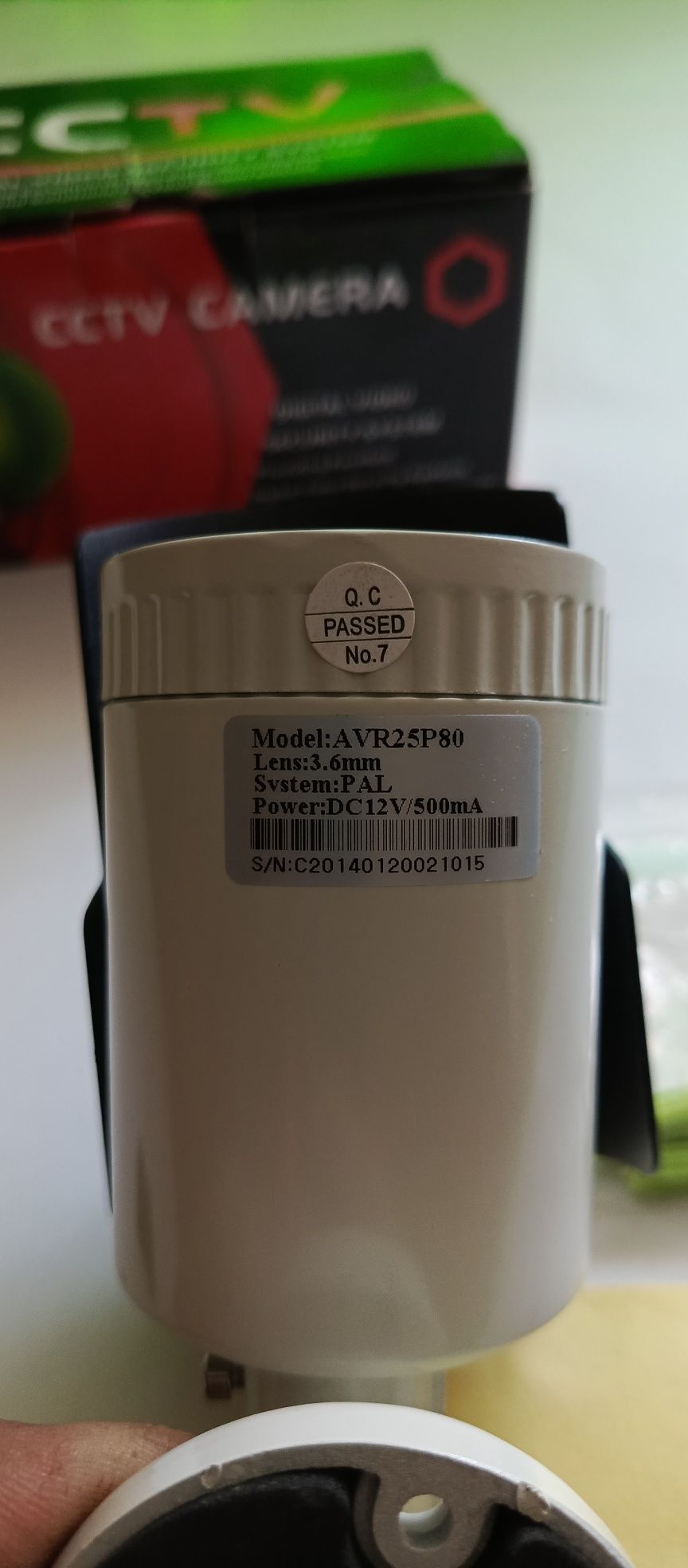 kamera zewnętrzna CCTV model AVR 25 p 80