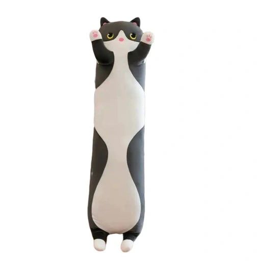 Długi Kotek Maskotka Poduszka Pluszak Kot 90cm Xxl