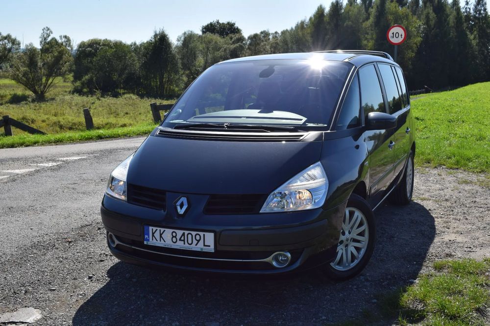 Renault Espace 2.O Turbo , Manual , Hak , 7 foteli , półskóra , 2x koła , roleta