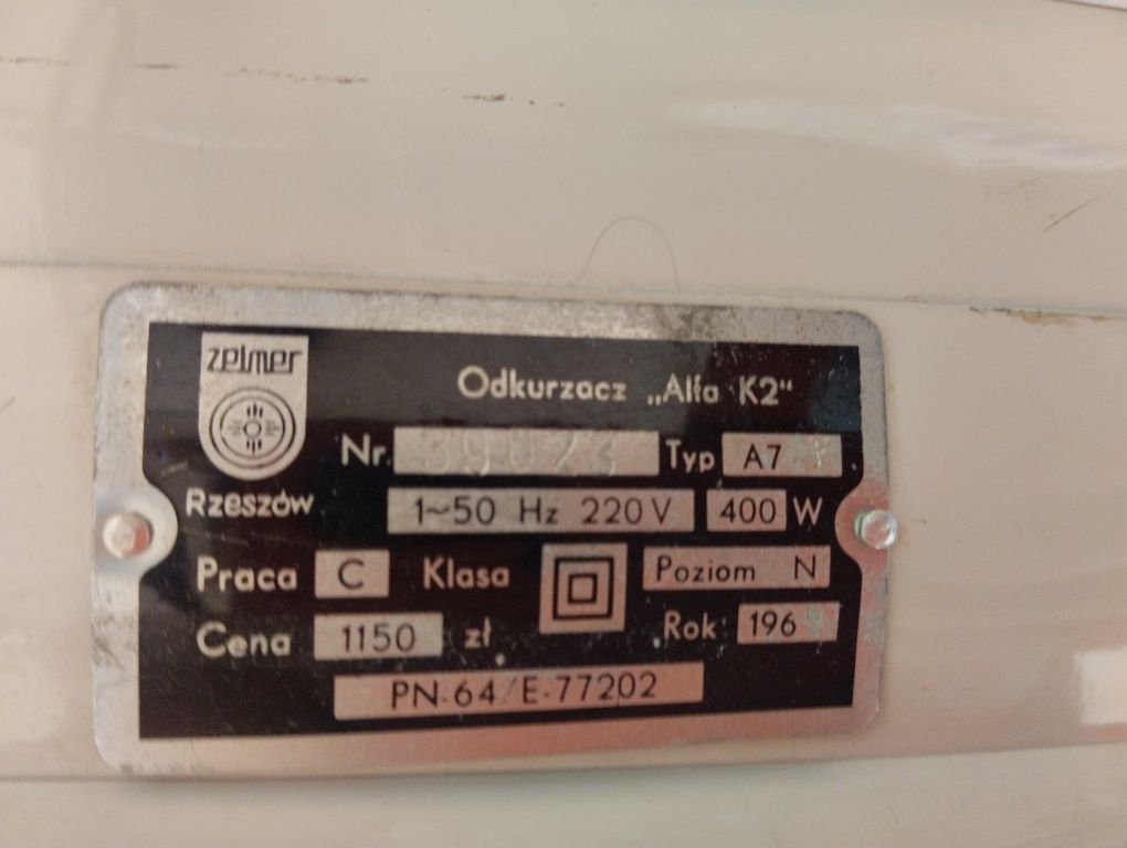 Odkurzacz PRL alfa k2