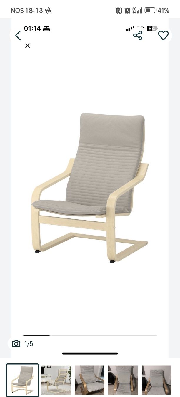 Cadeirão poang IKEA