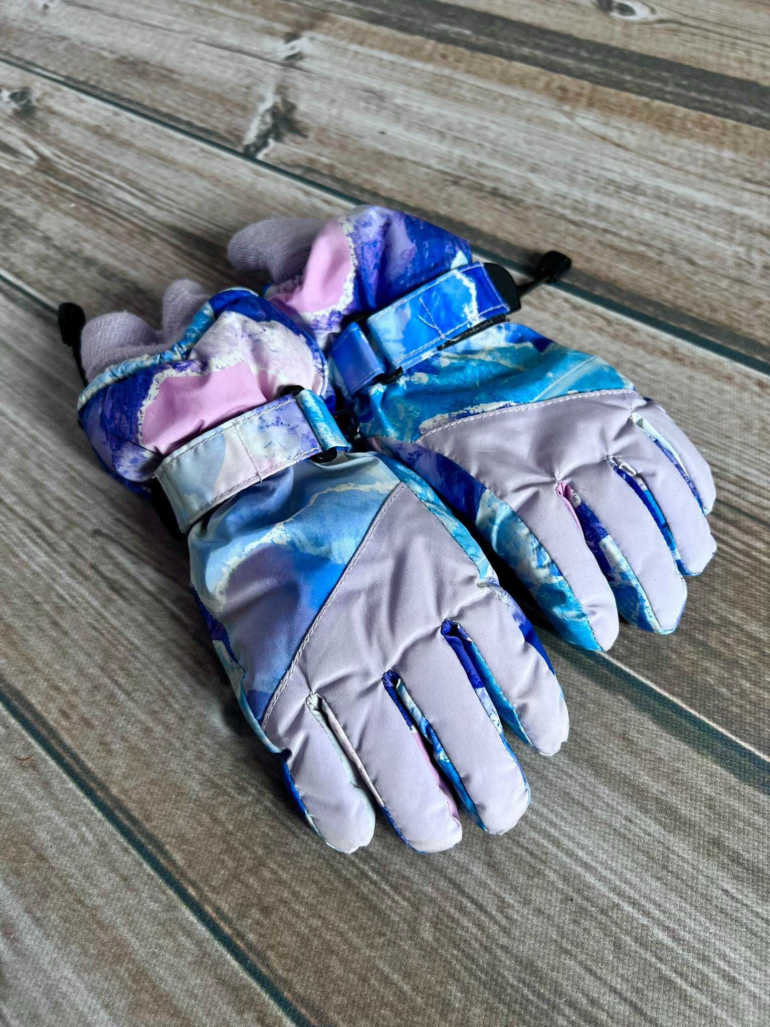 5-9 lat * Reserved * rękawice narciarskie fioletowe zimowe
