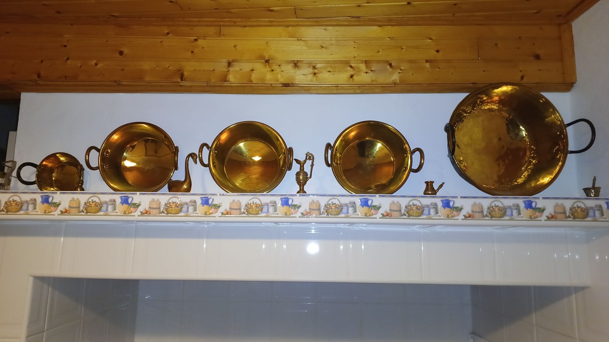 Conjunto de caldeiras latão/cobre