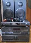 Tuner radiowy, magnetofon + wzmacniacz TECHNICS 3 segmenty + głośniki