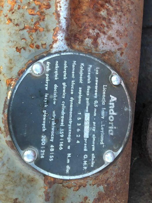 Silnik kompletny chłodnica Andoria Leyland sw400 bizon koparka