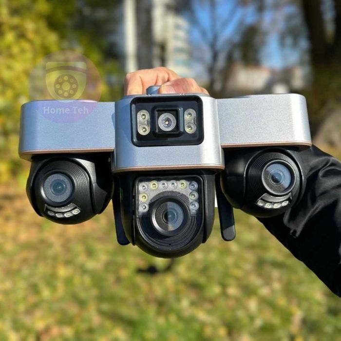 Всі три об'єктива повертаються. Вулична WiFi камера 15МП