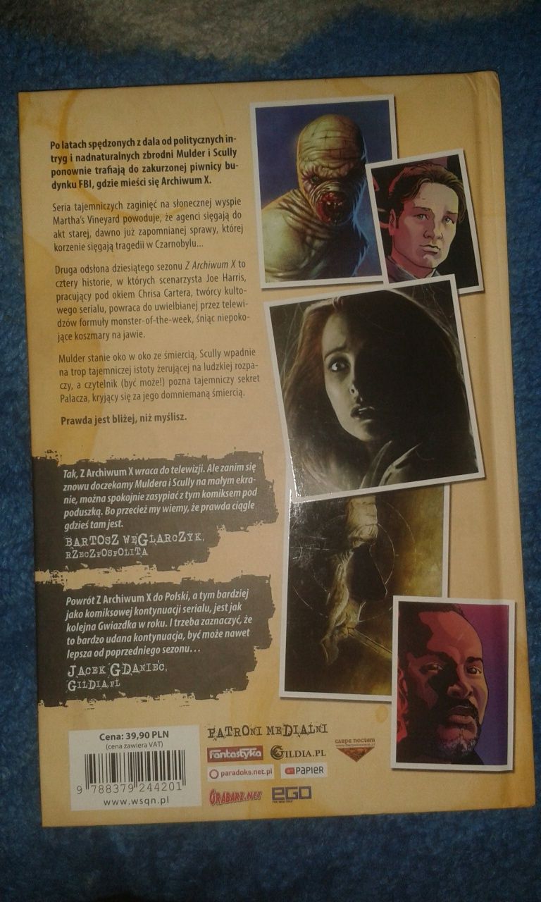 Książka The x files z archiwum X
