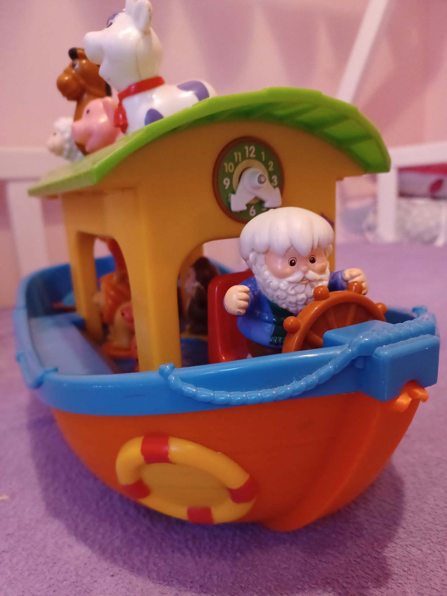 Zestaw zabawek interaktywnych Fisher price,puzzle,maskotki sensoryczne