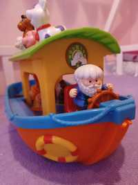 Zestaw zabawek interaktywnych Fisher price,puzzle,maskotki sensoryczne