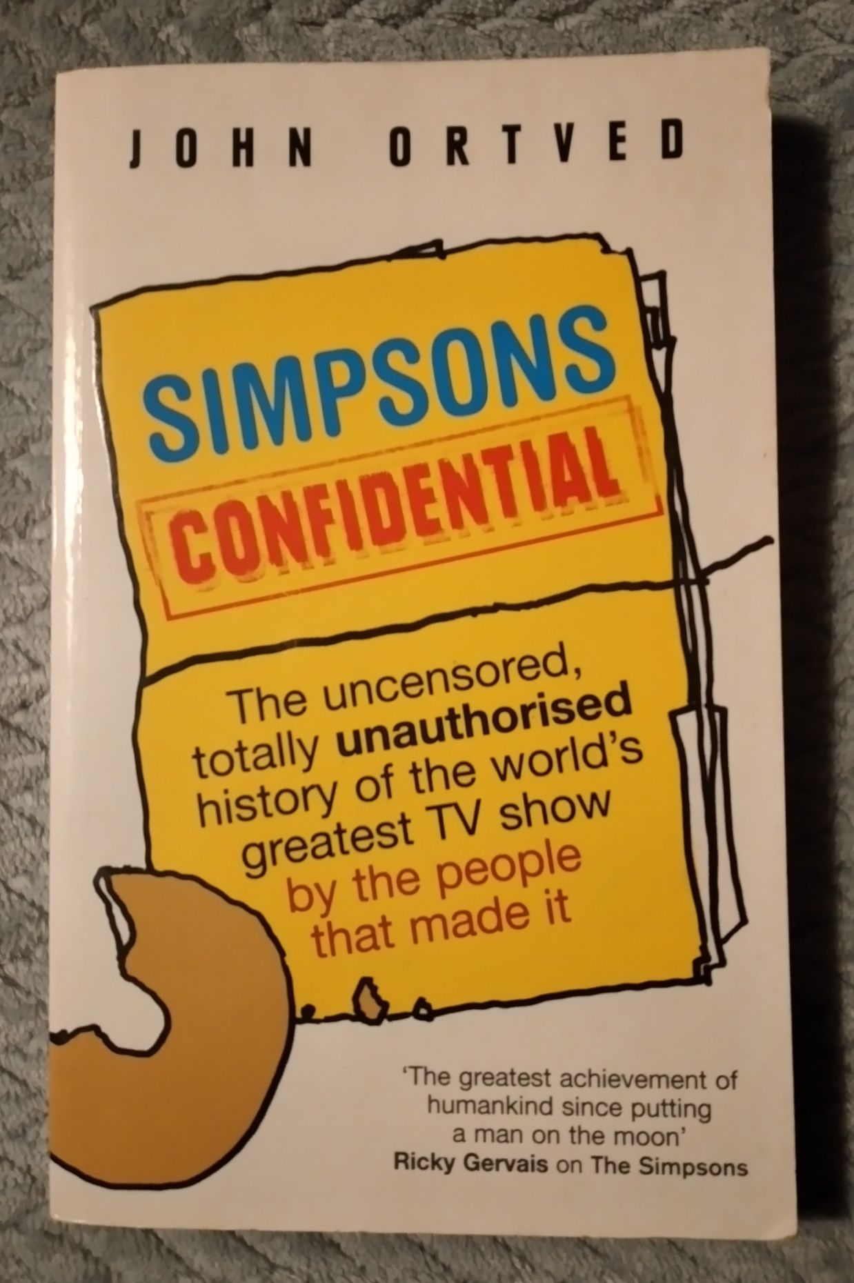 Simpsons Confindential Livro Escrito Inglês Ricky Gervais. Humor Puro!
