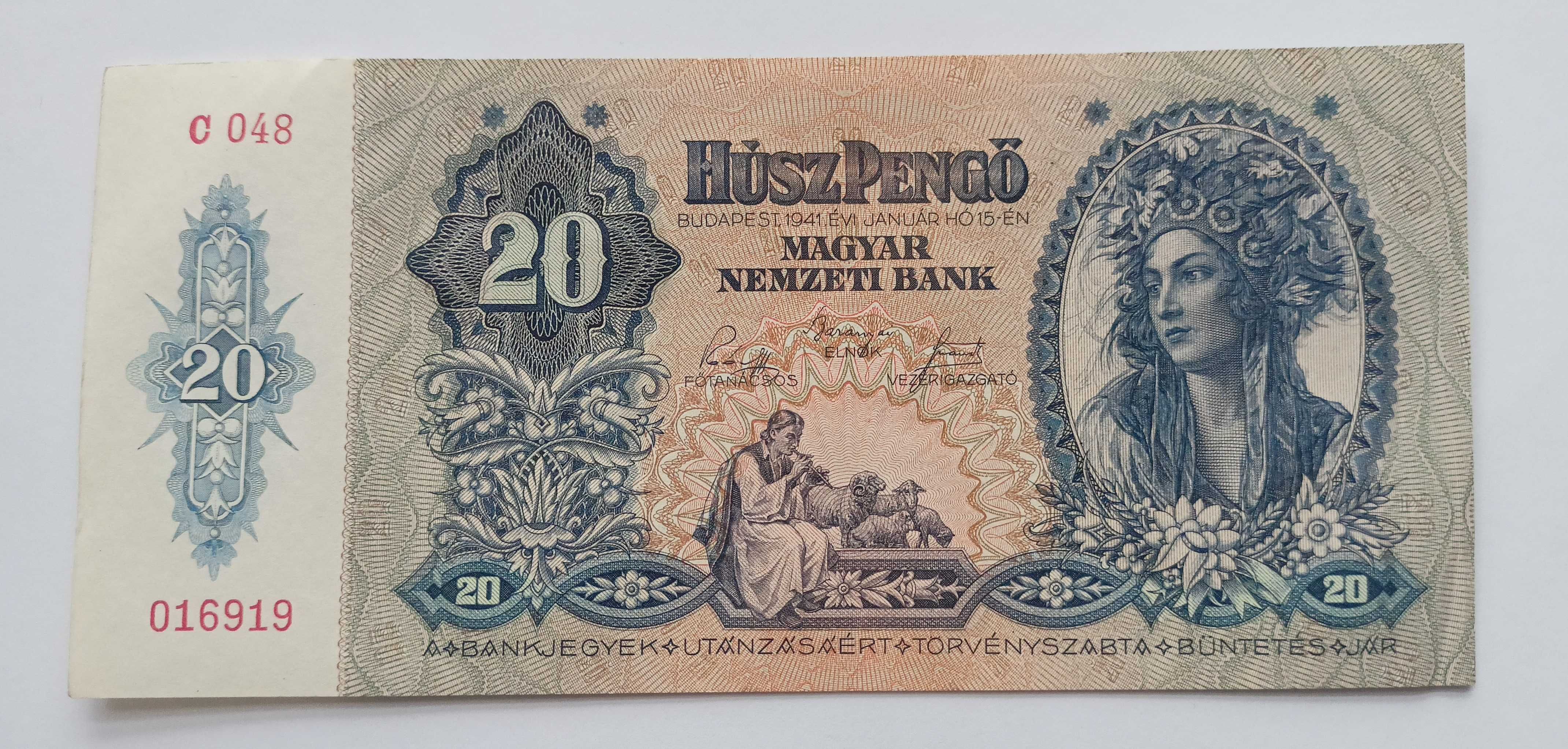 Węgry 20 Pengo - 1941 rok