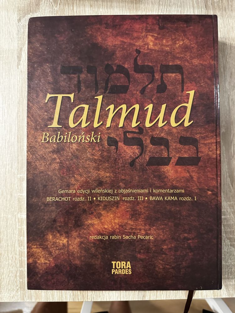 Talmud babiloński. Tora Pardes. Sacha Pecaric.