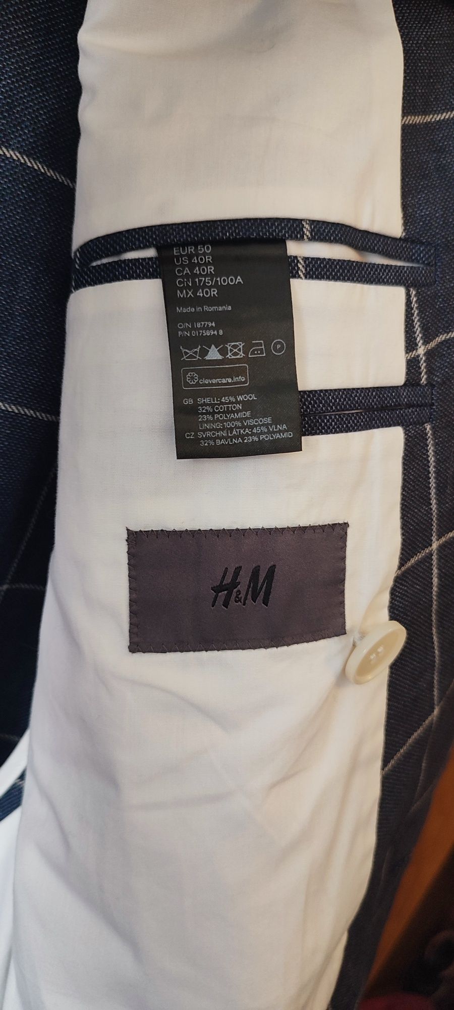 Чоловічий піджак H&M