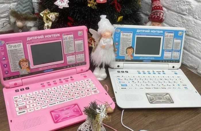 Дитячий ноутбук комп'ютер Limo Toy 7442 3 мови, 35 функцій