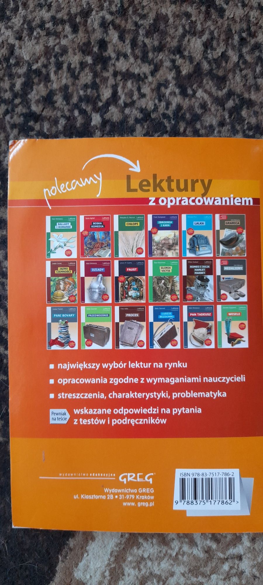 Ściąga Język Polski klasa 7-8 szkoła podstawowa - GREG