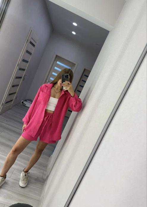 Рожевий костюм с/м