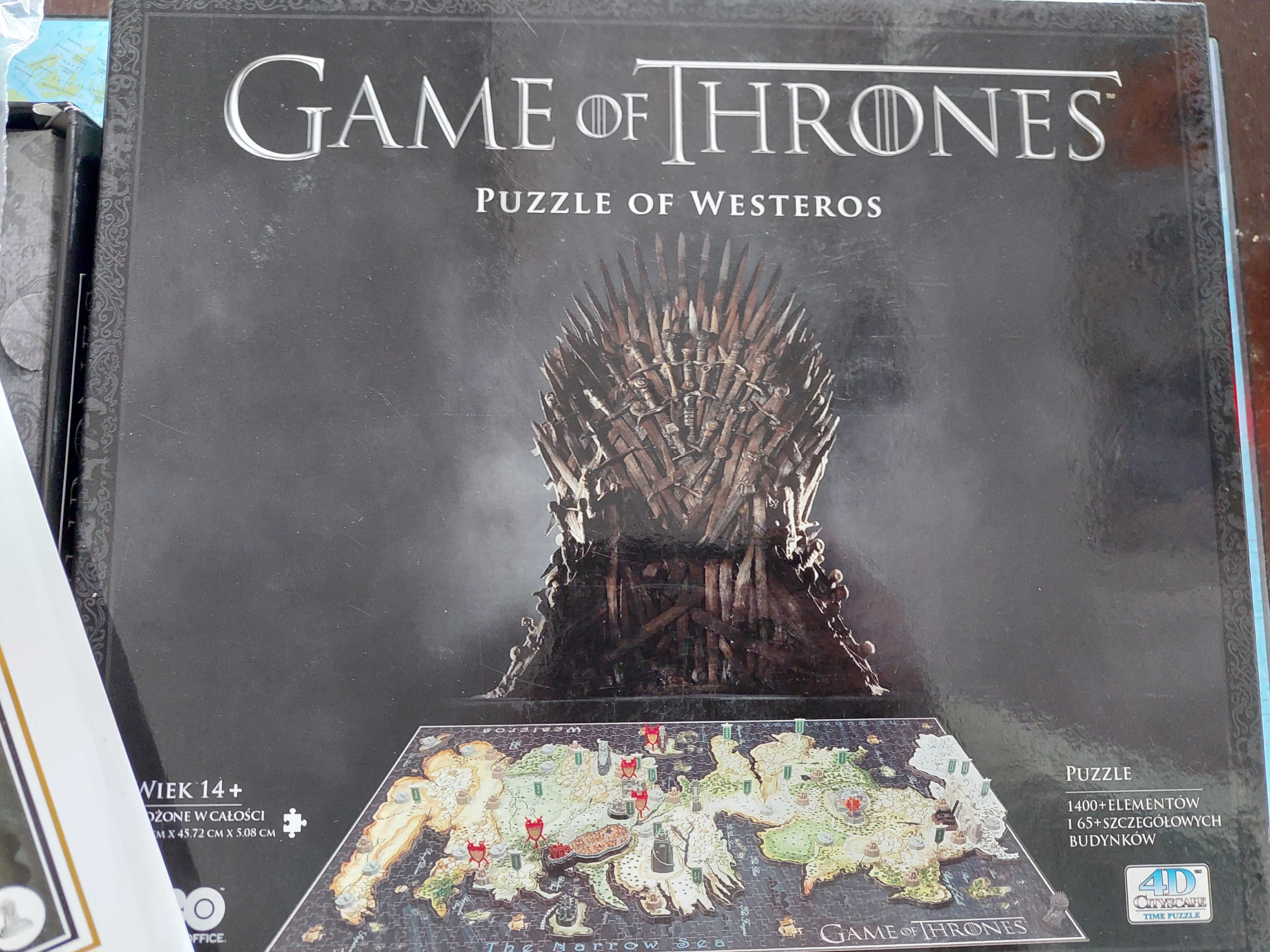 4D Cityscape: Game of Thrones HBO Puzzle of Westeros gra o tron