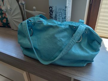 Torebka torba worek niebieski promond kolekcja na ramię do ręki Lato