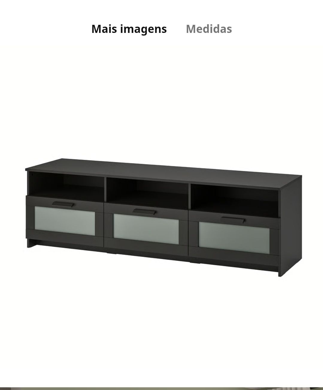 Móvel TV IKEA
Móvel TV, preto, 180x41x53 cm