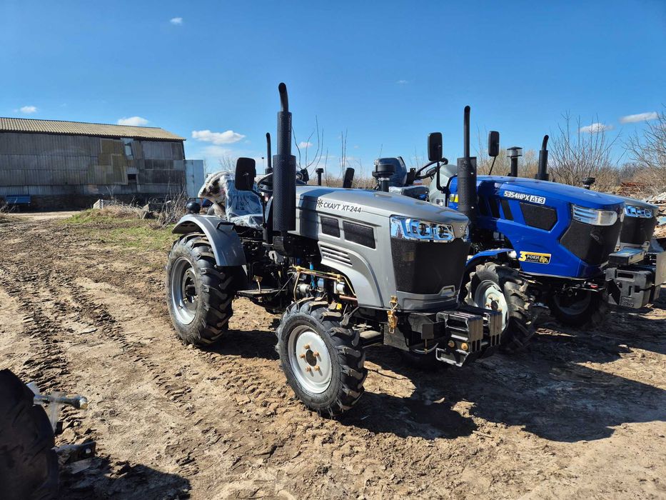 Трактор Скаут 244 ХТ новая модель редукторный мост