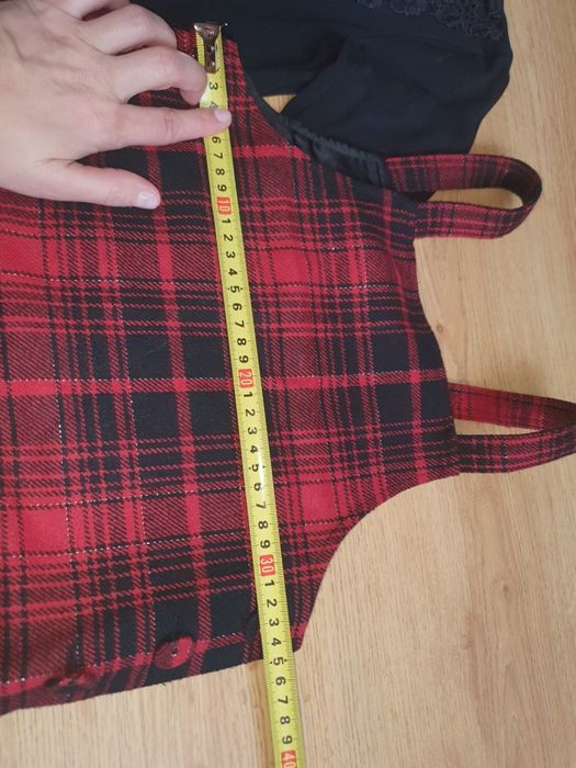 2szt Zestaw sukienka ogrodniczka świąteczna 7-8 lat bluzka zara