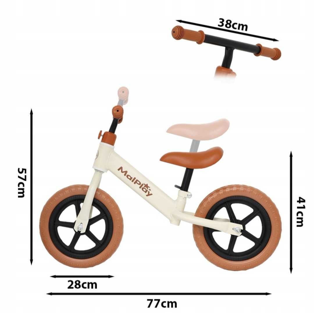 Rowerek biegowy dla chłopca 80 - 108 cm lekki regulowany rower biegowy