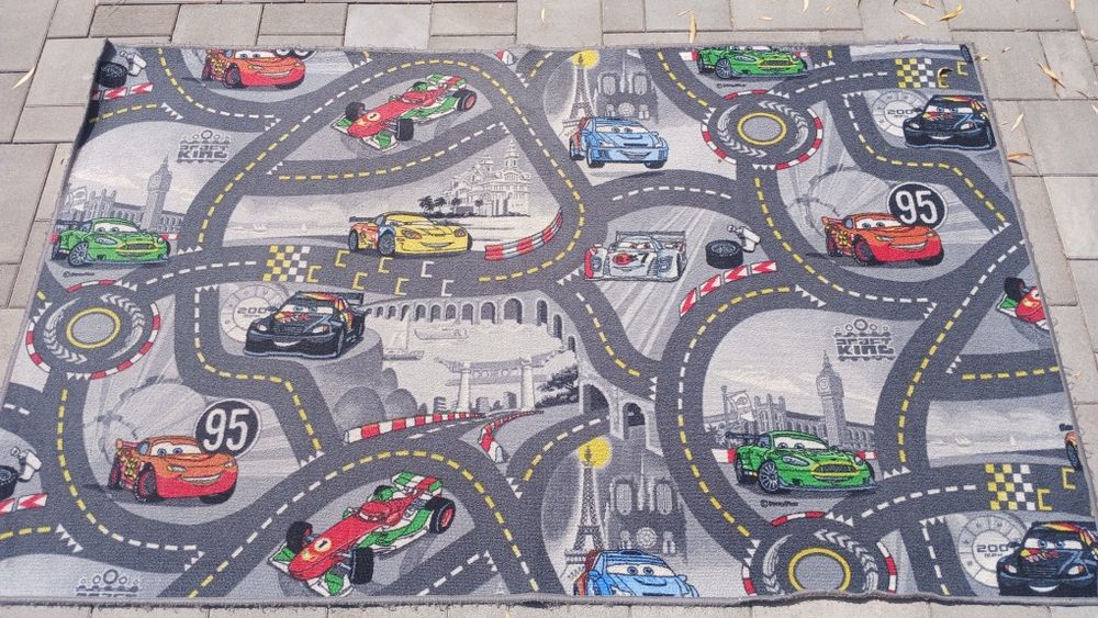 Dywan dziecięcy 200 x 120cm cars auta