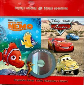 Gdzie jest Nemo i Auta, Disney - Nowa - książka +cd