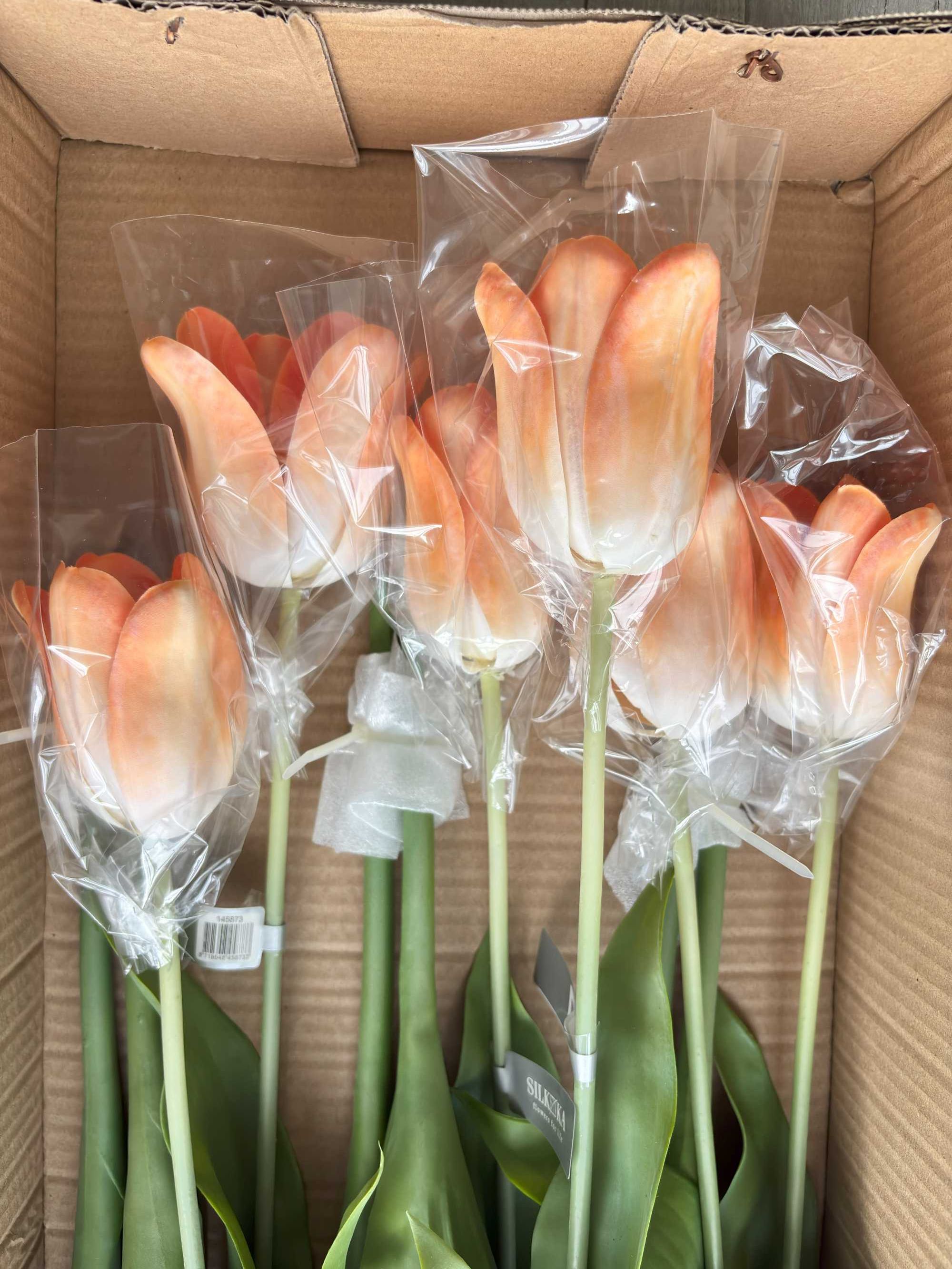 Flores Artificiais Premium Real Touch - Túlipas