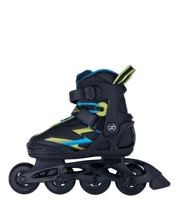 Ролики Zealot SHAPER чорно-блакитного кольору.