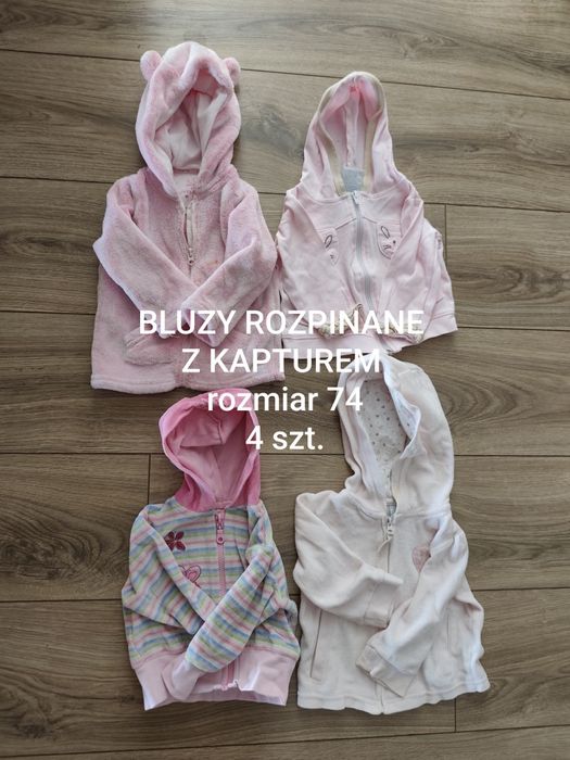 Paka ubrań dla dziewczynki rozmiar 74