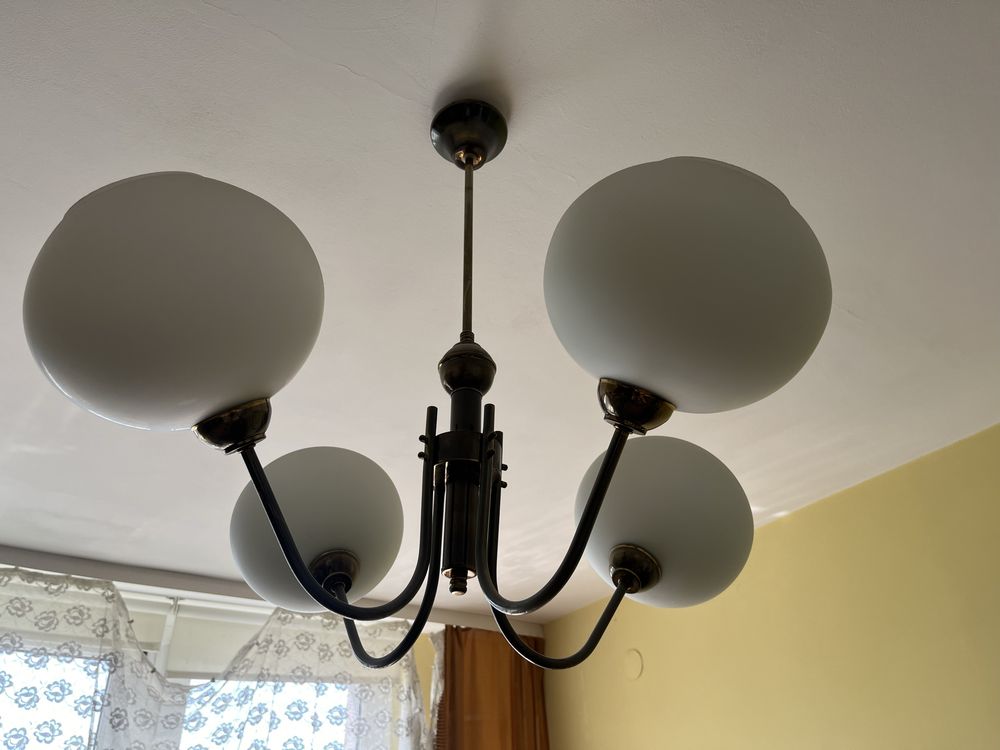 Lampa wisząca mosieżna