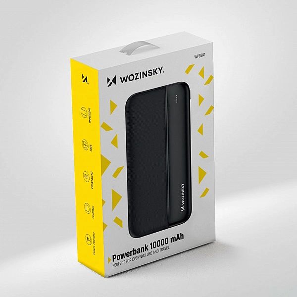 Wozinsky powerbank 10000mAh 2 x USB czarny (WPBBK1)