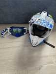 Kask motocyklowy + google